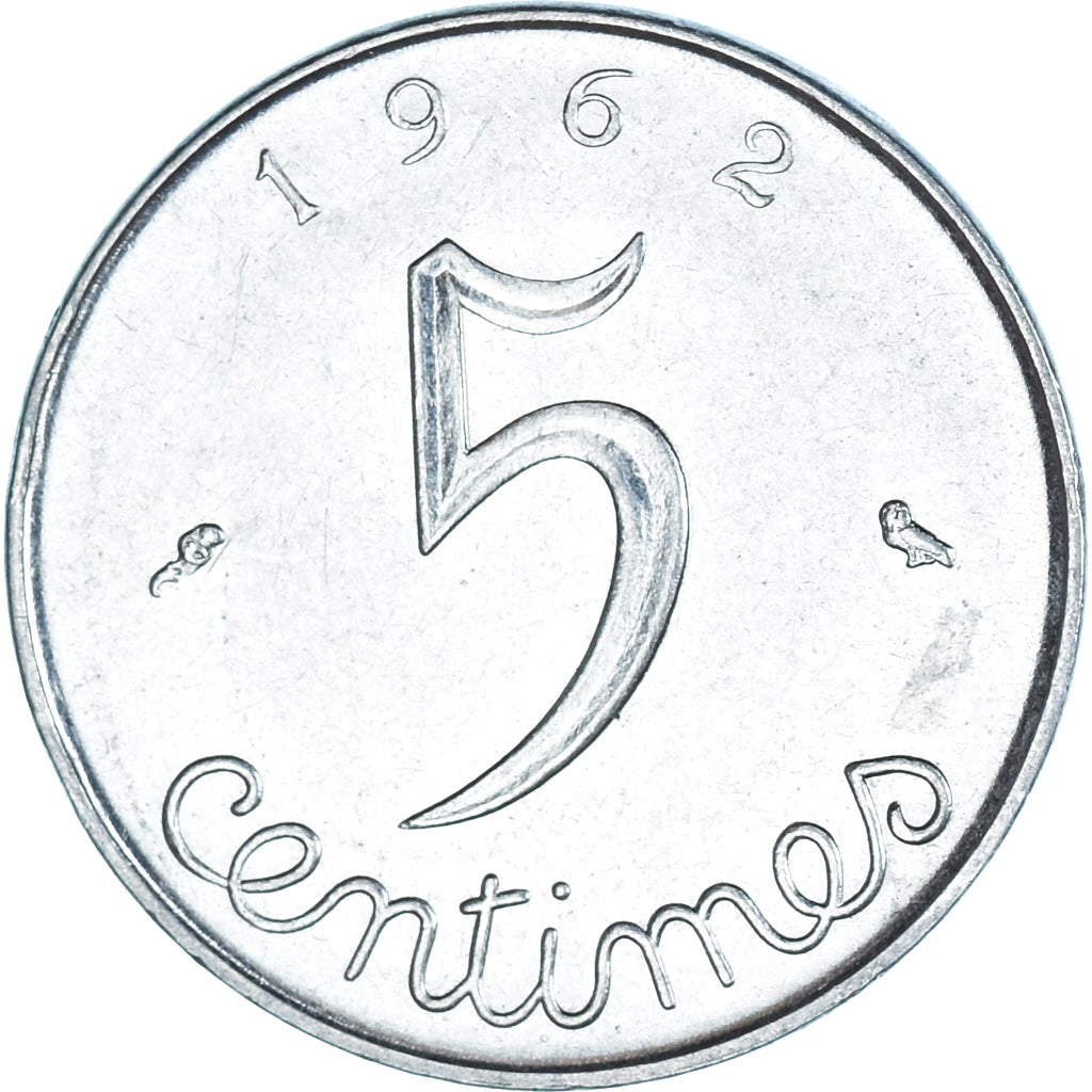 Moneta, Francia, 5 Centimes, 1962