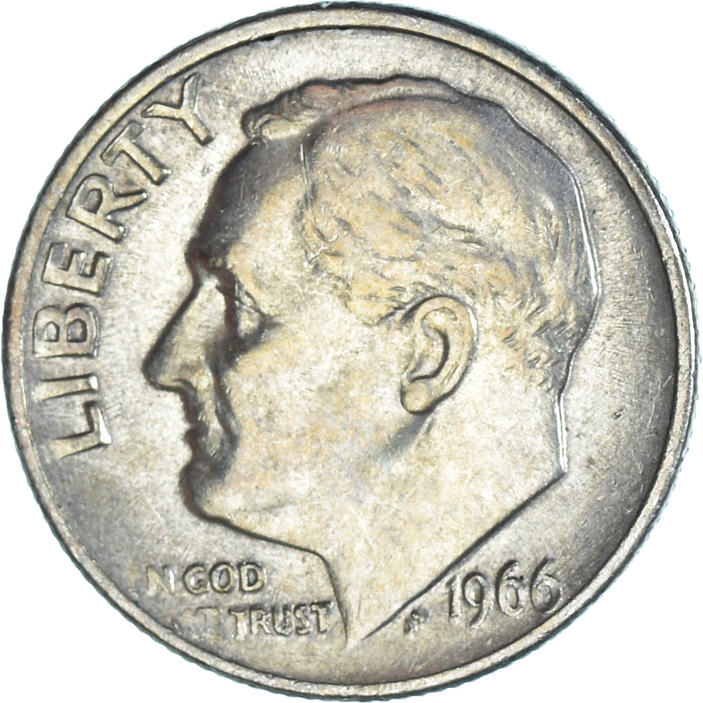 Moneta, Stati Uniti, Dime, 1966