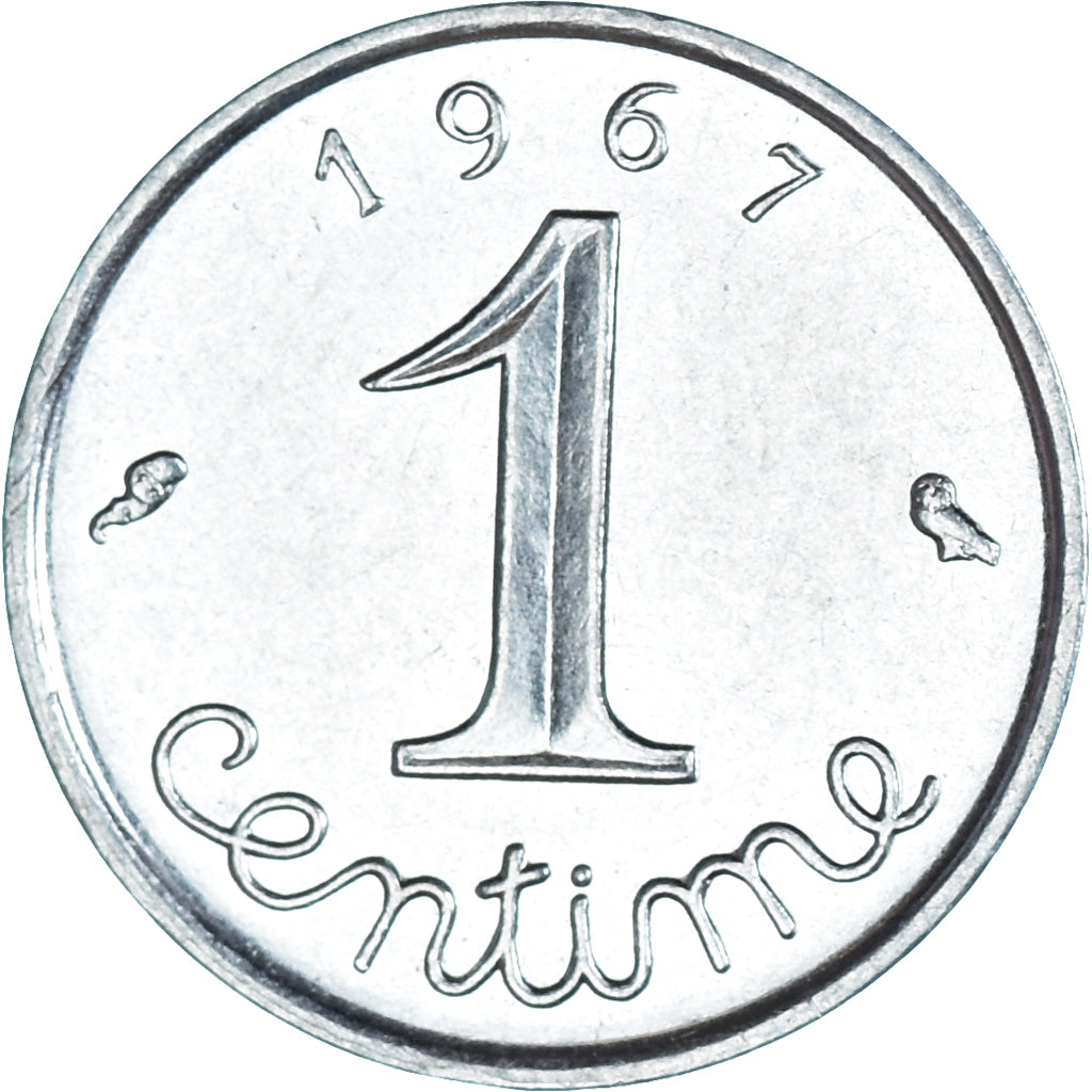 Moneda, Francia, Centime, 1967