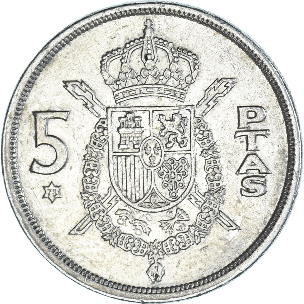 Coin, Spain, 5 Pesetas, 1975