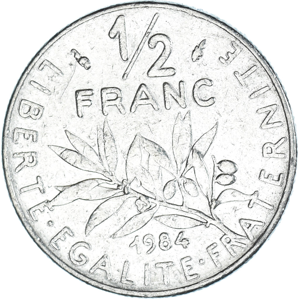 Moneta, Francia, 1/2 Franc, 1984