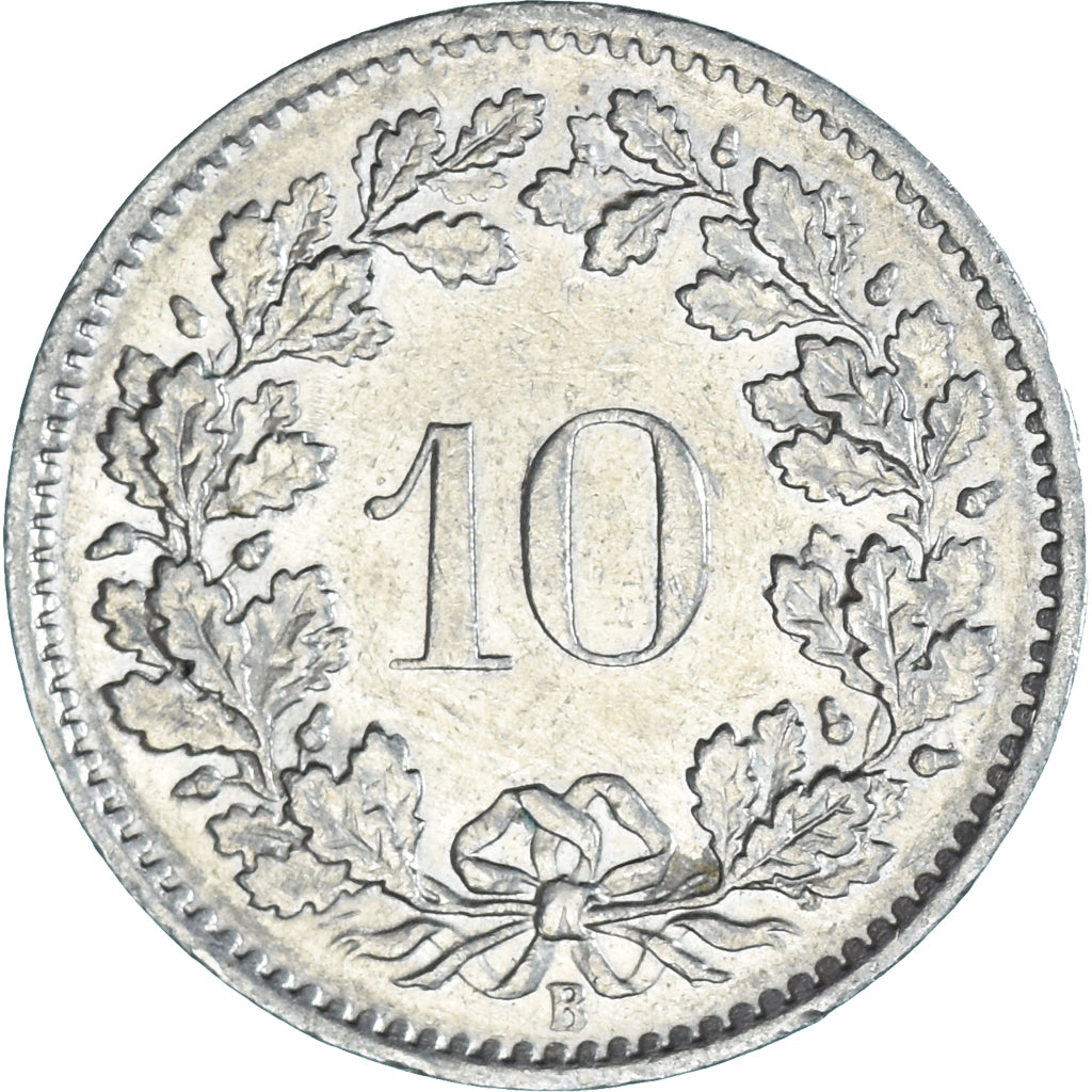 Moneda, Suiza, 10 Rappen, 1965