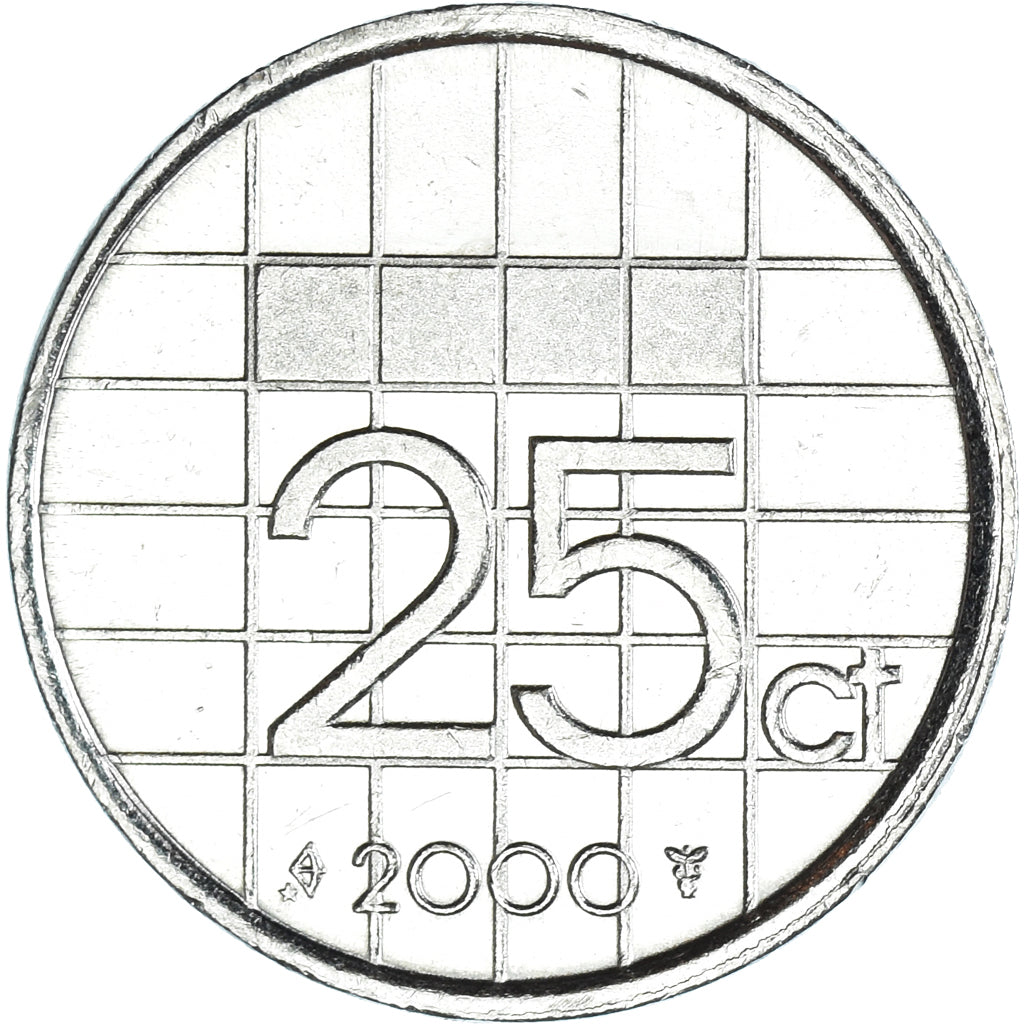 Coin, Netherlands, 25 Cents, 2000