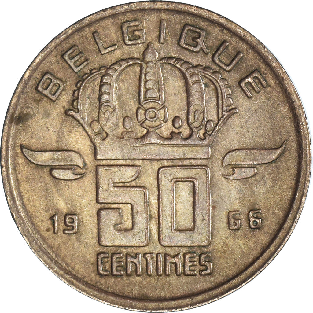 Coin, Belgium, 50 Centimes, 1966