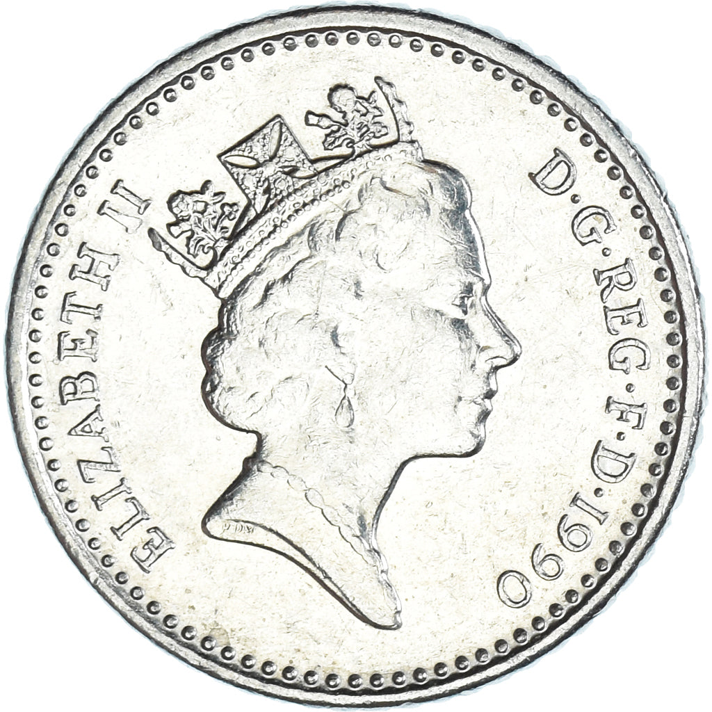 Monnaie, Grande-Bretagne, 5 Pence, 1990