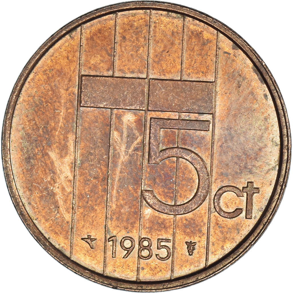 Coin, Netherlands, 5 Cents, 1985