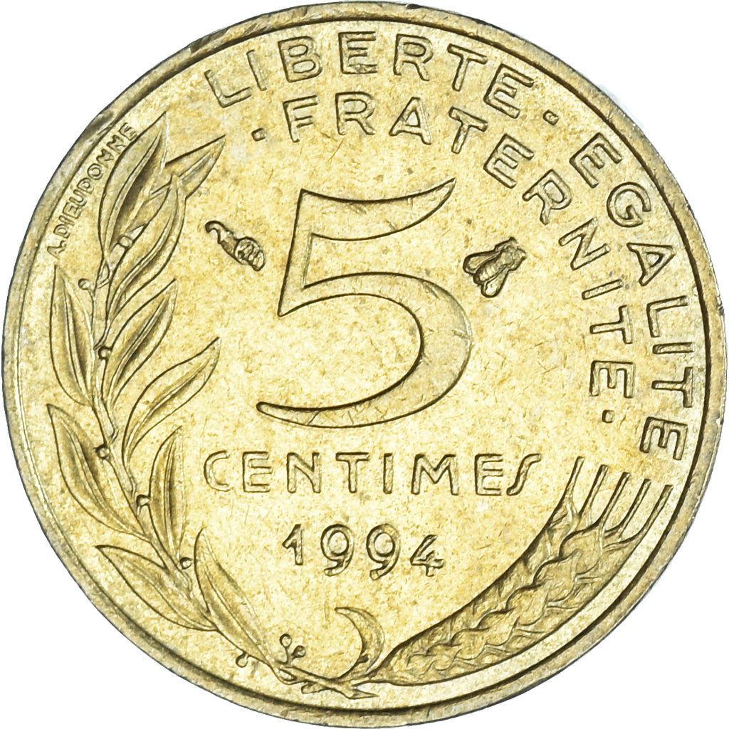 Moneda, Francia, 5 Centimes, 1994