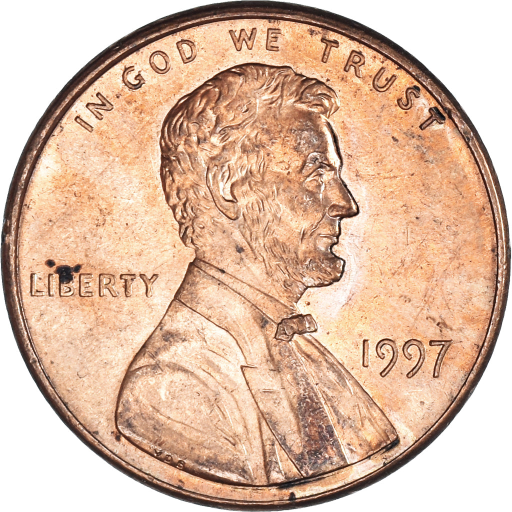 Coin, United States, Cent, 1997