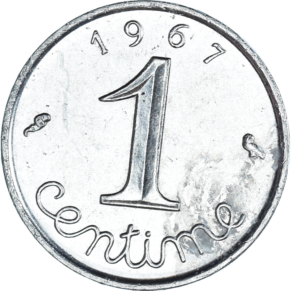 Munten, Frankrijk, Centime, 1967