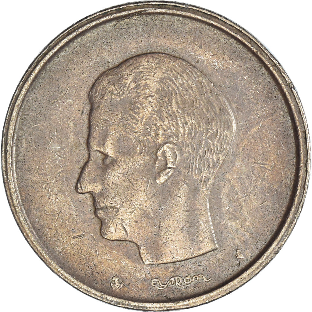 Moeda, Bélgica, 20 Francs, 20 Frank, 1980