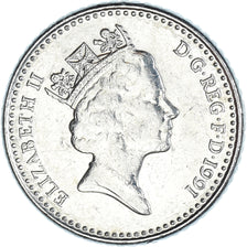 Moneda, Gran Bretaña, 5 Pence, 1991