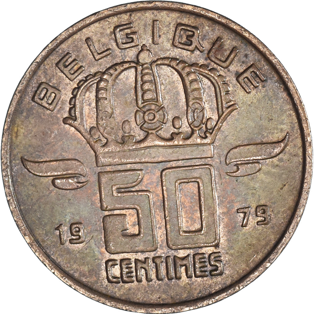 Moneta, Belgia, 50 Centimes, 1979