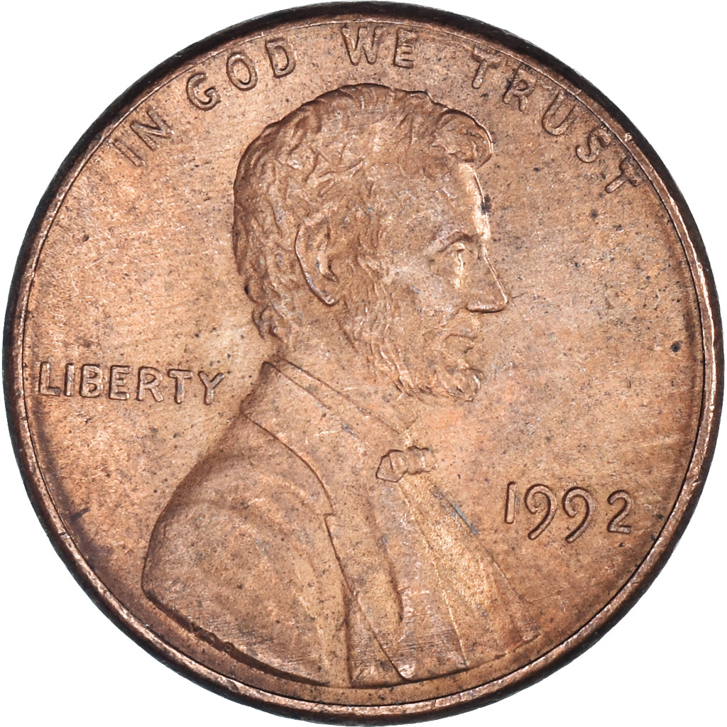 Moneta, USA, Cent, 1992
