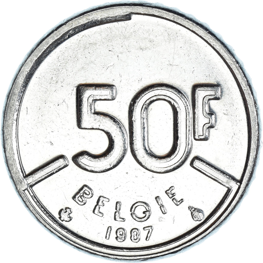 Moneta, Belgio, 50 Francs, 50 Frank, 1987