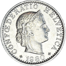 Munten, Zwitserland, 20 Rappen, 1980