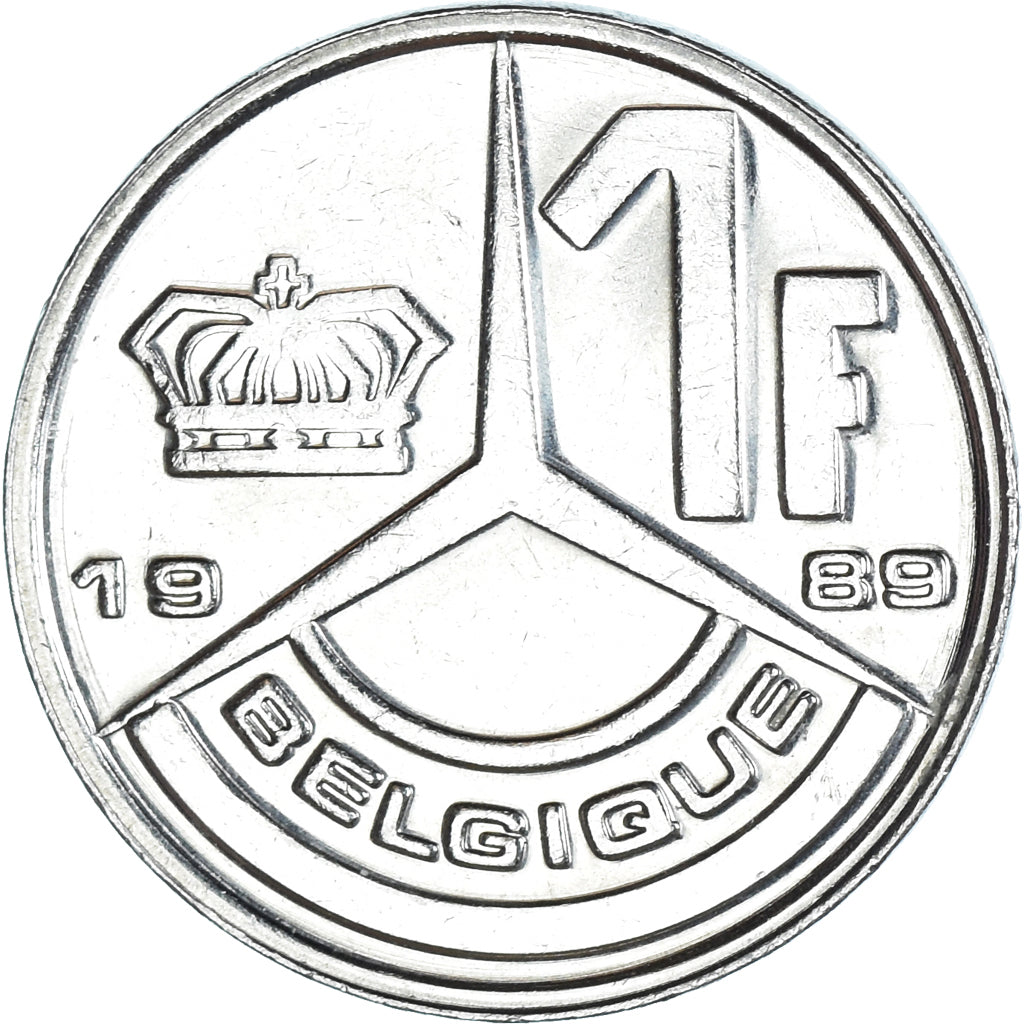 Monnaie, Belgique, Franc, 1989