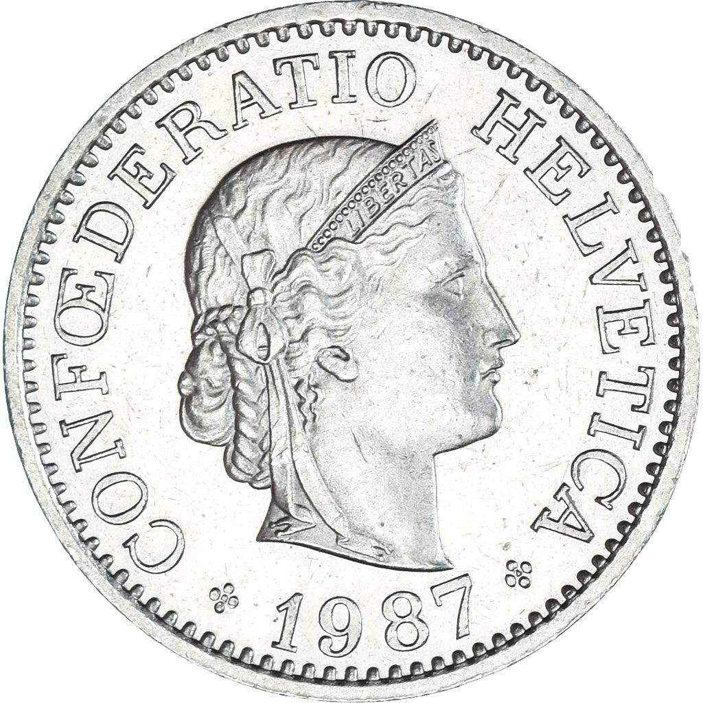 Munten, Zwitserland, 10 Rappen, 1987