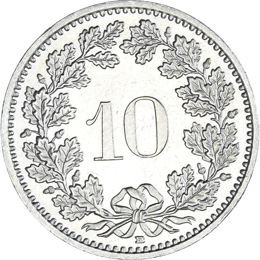 Munten, Zwitserland, 10 Rappen, 1987