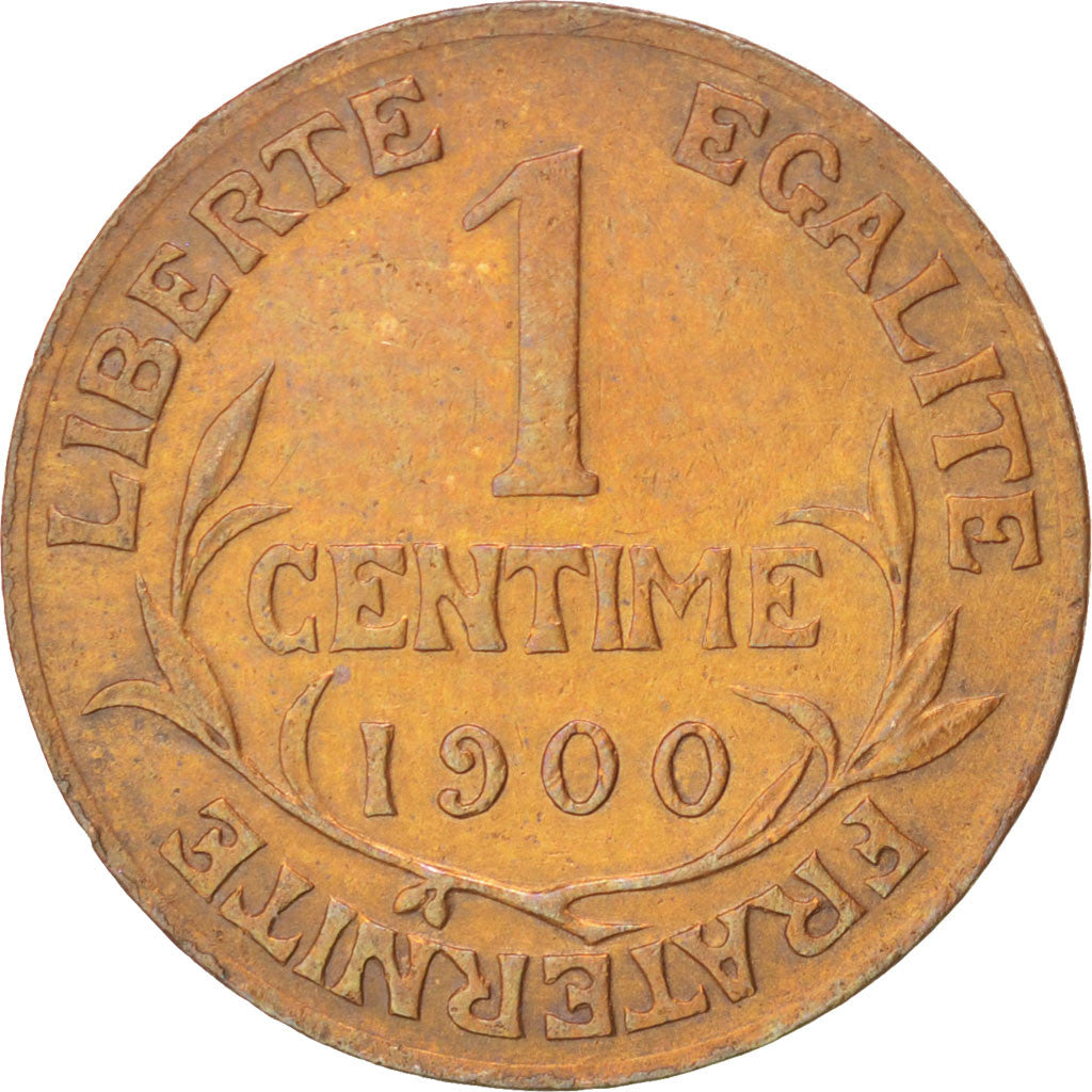 FRANCE, Dupuis, Centime, 1900, Paris, KM #840, AU(50-53), Bronze, 15, Gadoury...