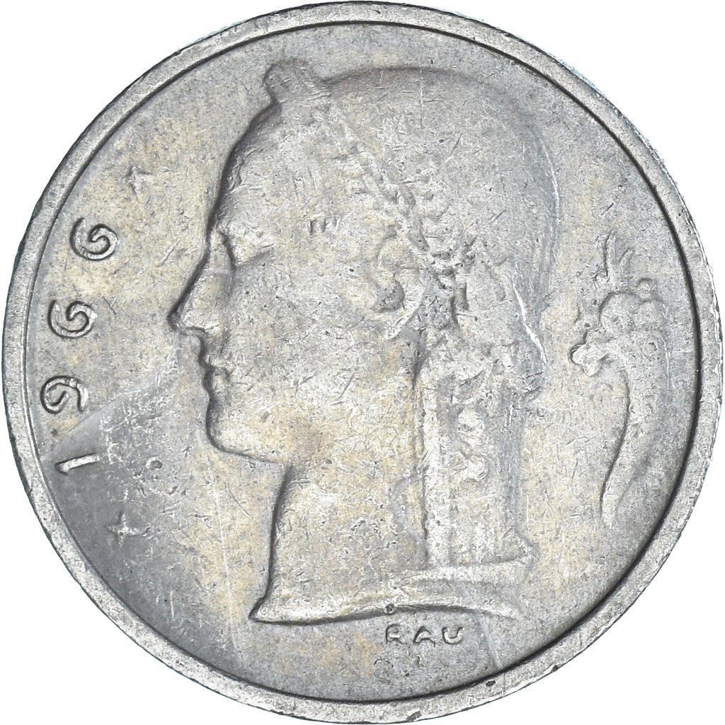 Moeda, Bélgica, Franc, 1966