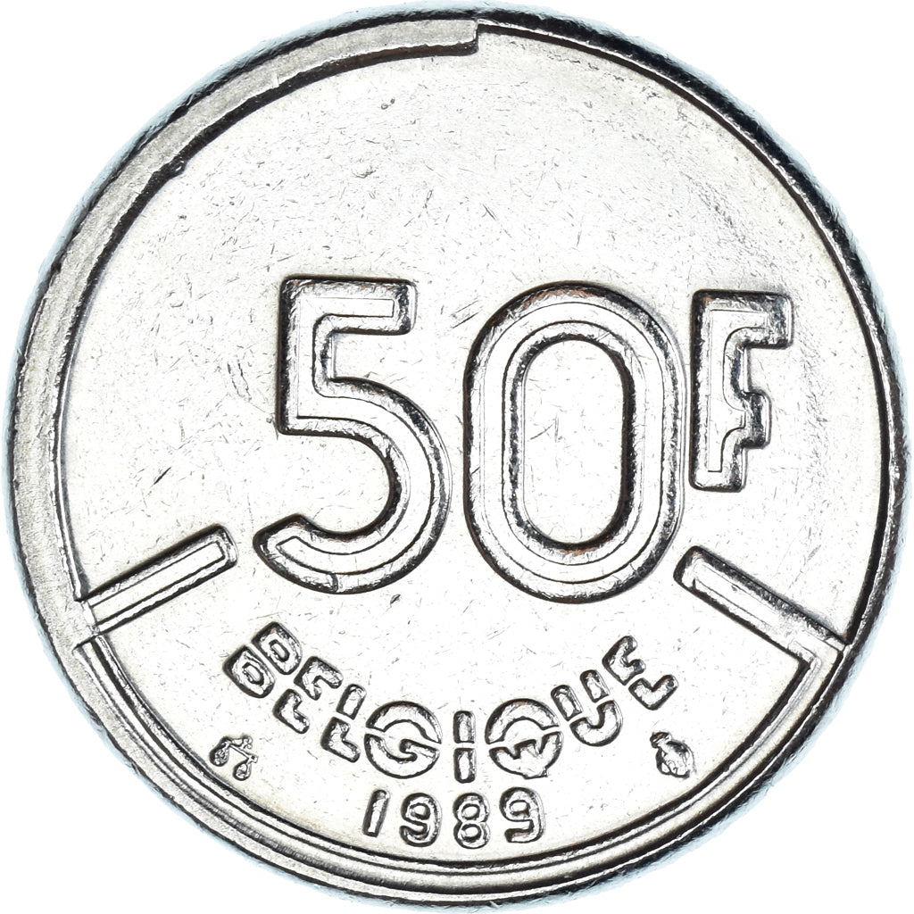 Munten, België, 50 Francs, 50 Frank, 1989