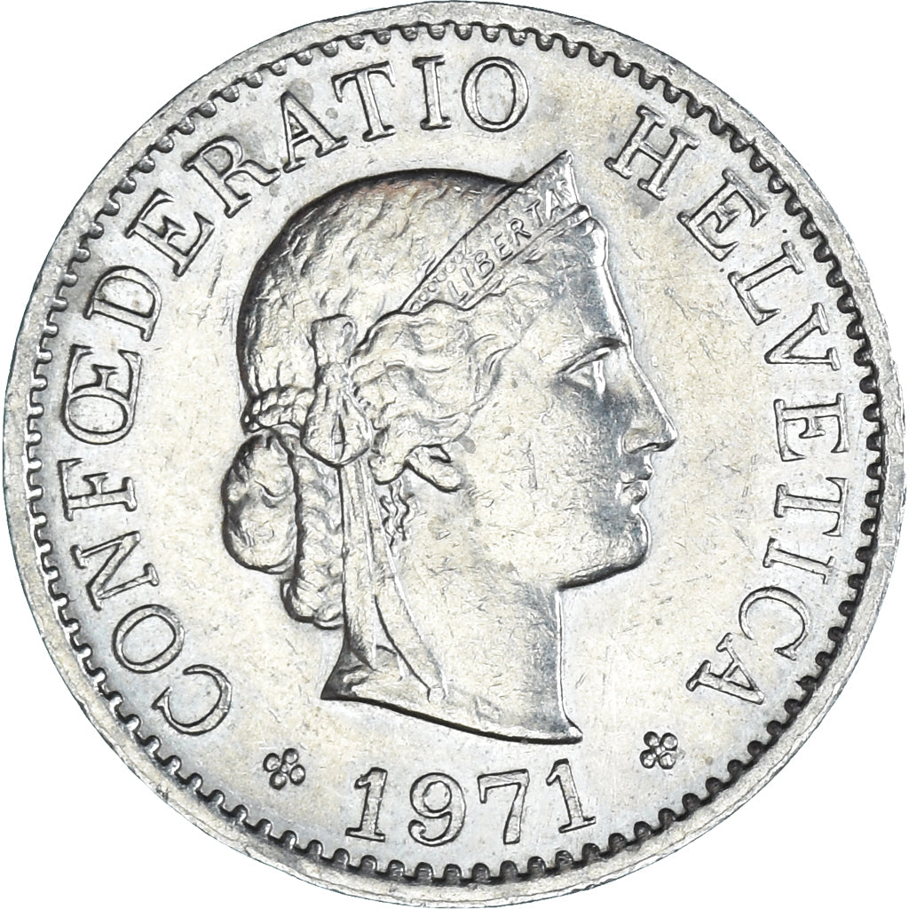 Münze, Schweiz, 5 Rappen, 1971