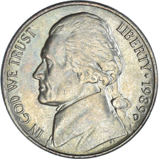 Moneda, Estados Unidos, 5 Cents, 1989