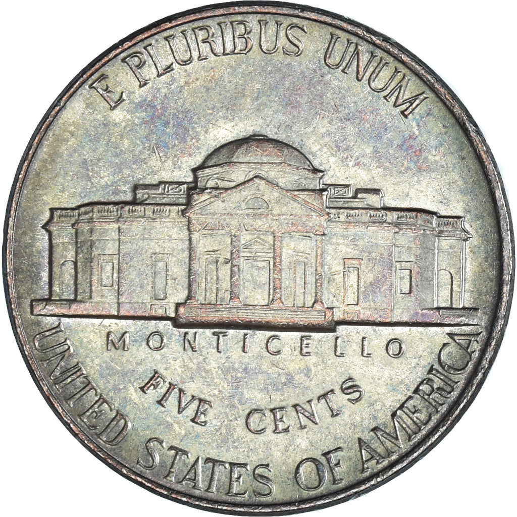 Moneda, Estados Unidos, 5 Cents, 1989