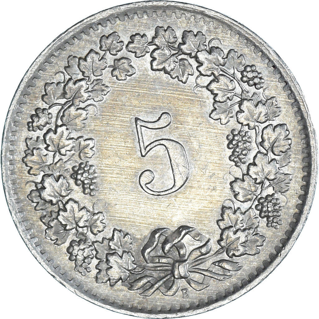 Moneda, Suiza, 5 Rappen, 1964