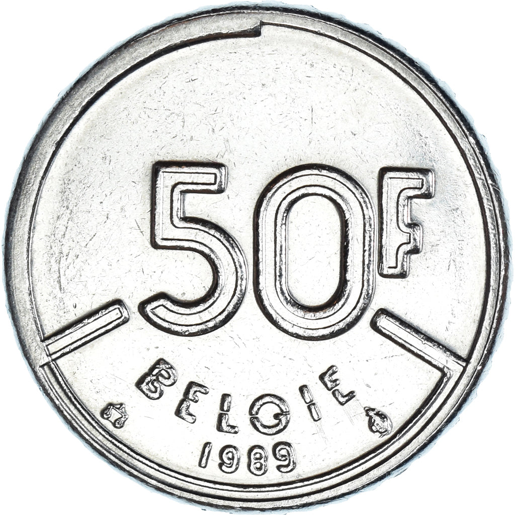 Moneta, Belgio, 50 Francs, 50 Frank, 1989