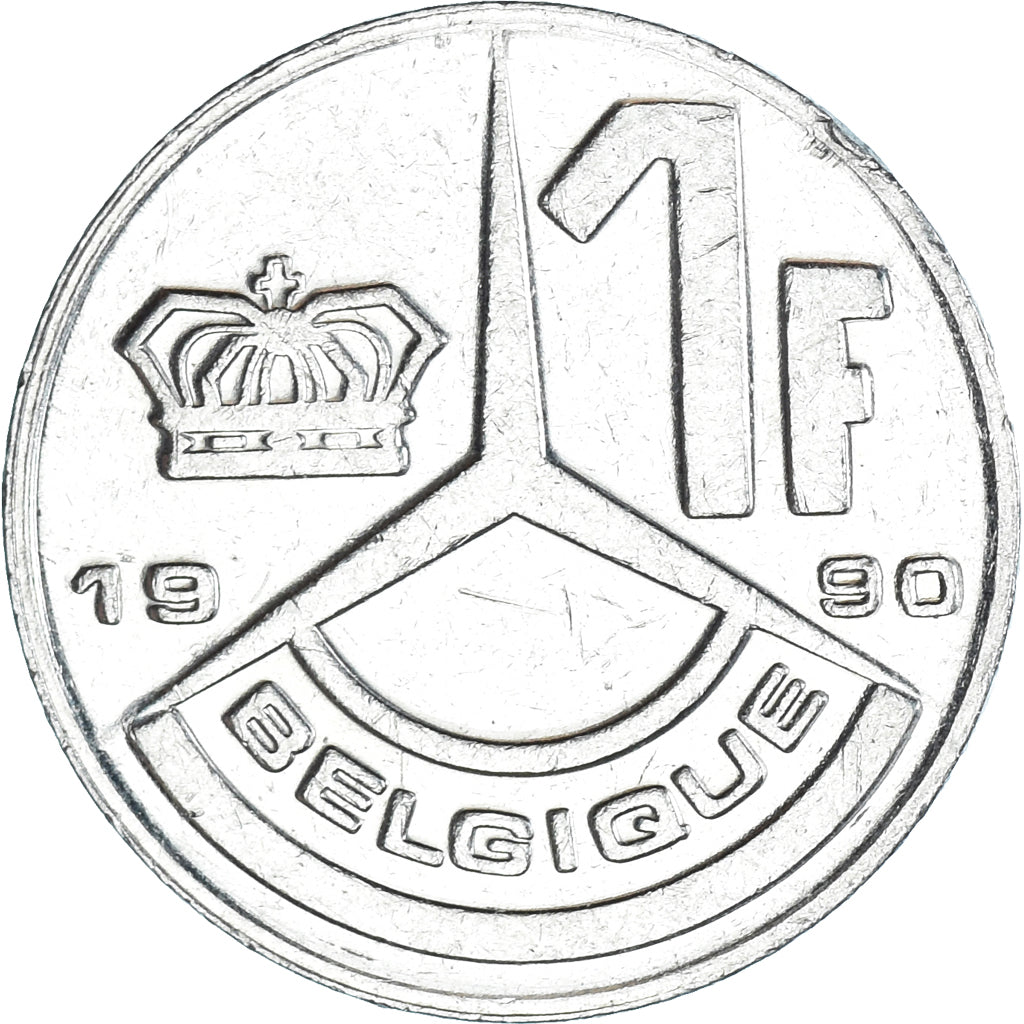 Moneta, Belgia, Franc, 1990