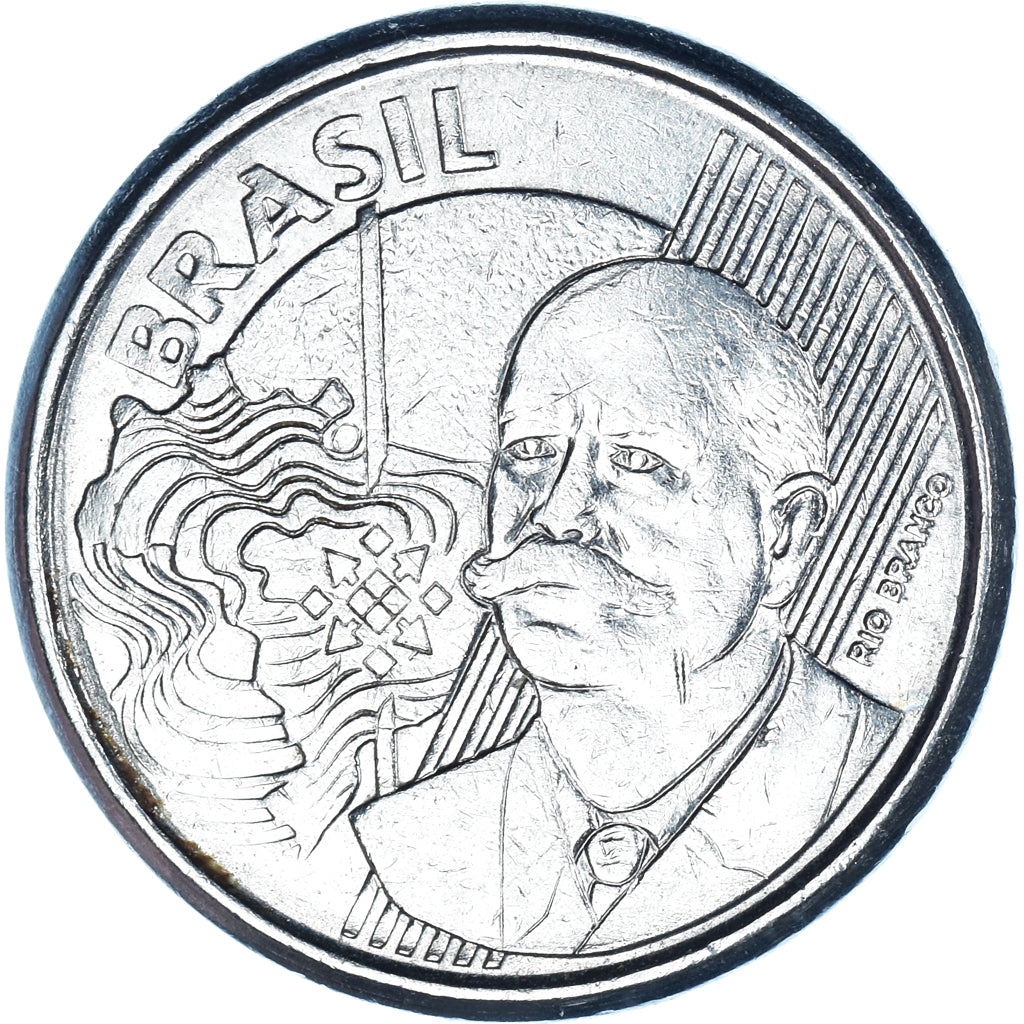 Coin, Brazil, 50 Centavos, 2005