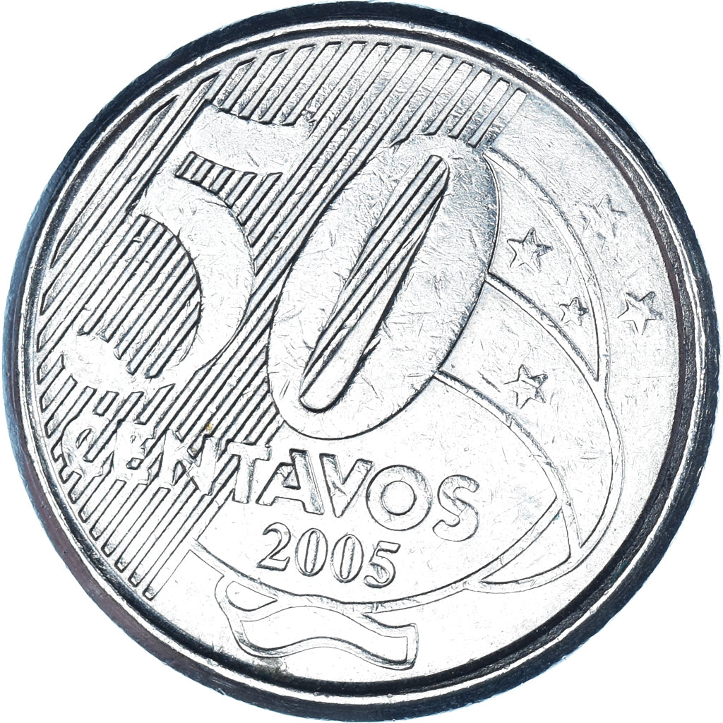 Coin, Brazil, 50 Centavos, 2005