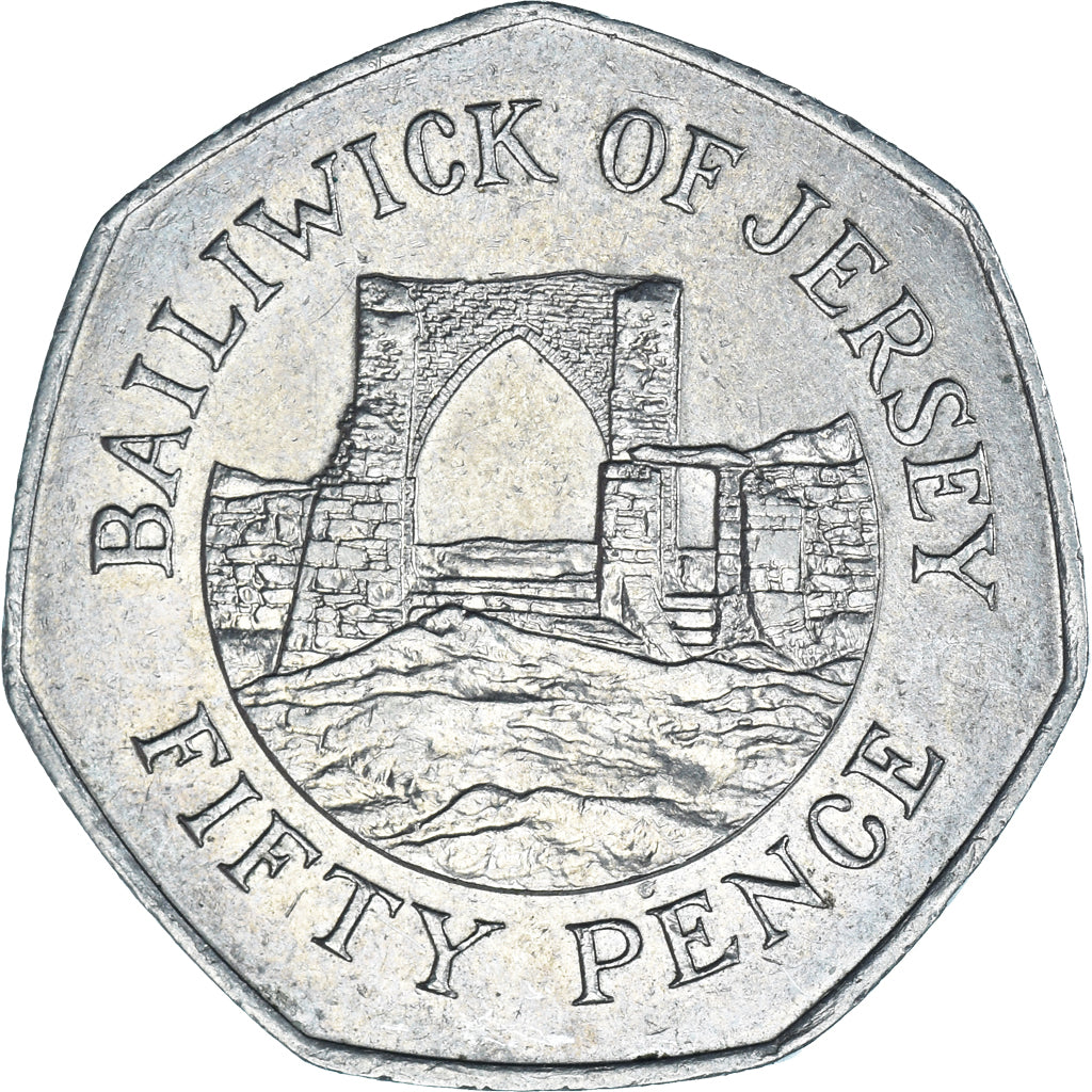 Moneta, Jersey, 50 Pence, 1989