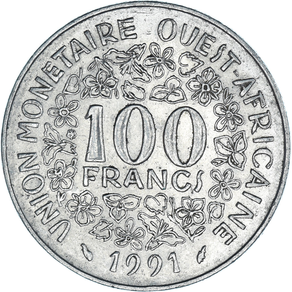 Münze, West African States, 100 Francs, 1991