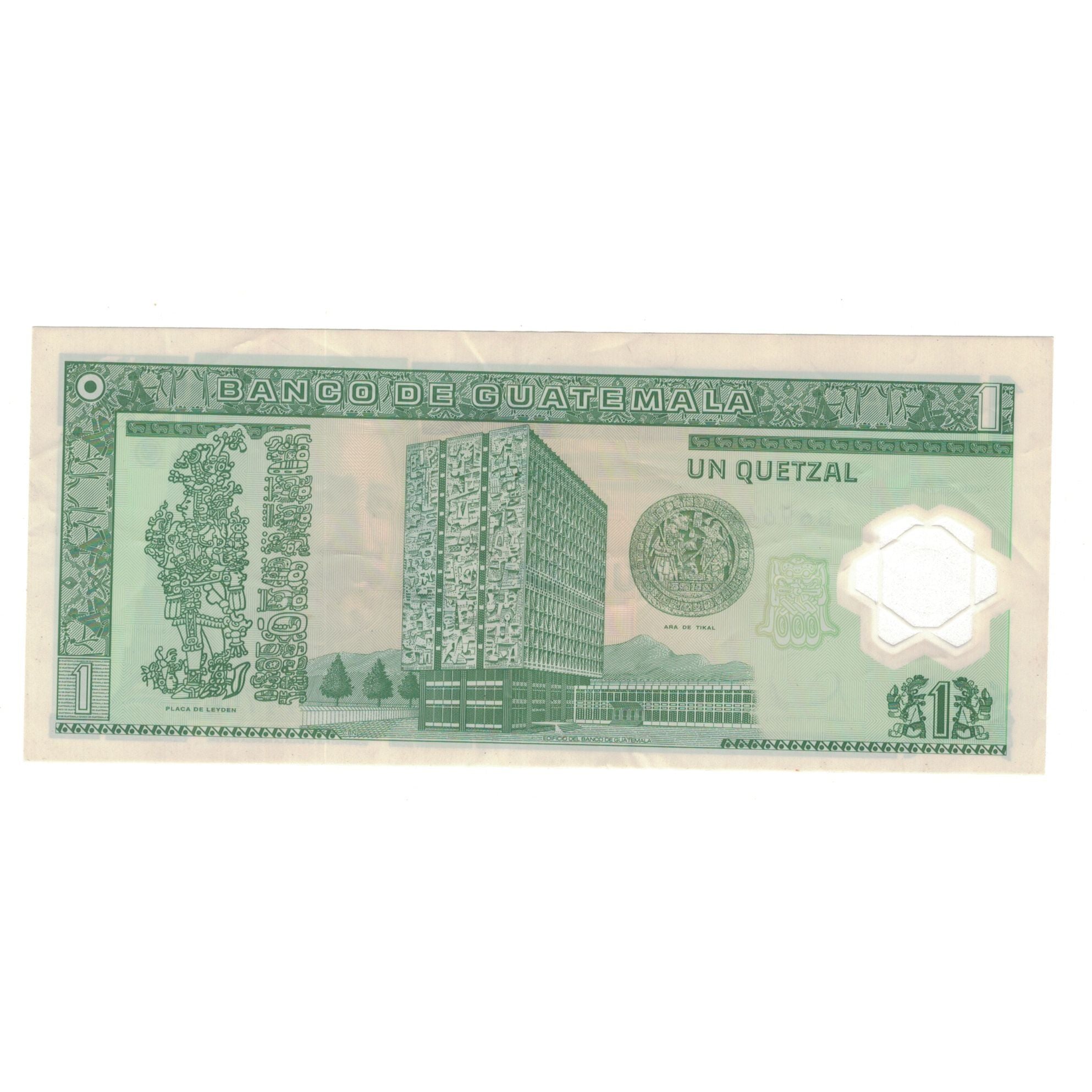 Banknote, Guatemala, 1 Quetzal, 2006, 2006-12-20, KM:109, AU(50-53)