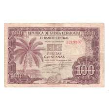 Biljet, Equatoriaal Guinea, 100 Pesetas Guineanas, 1969, 1969-10-12, KM:1, TTB