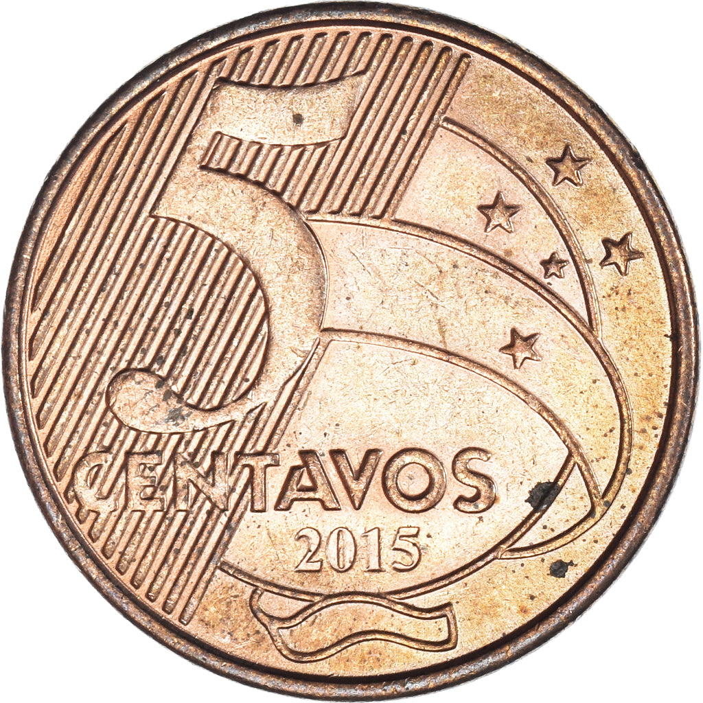 Moneda, Brasil, 5 Centavos, 2015