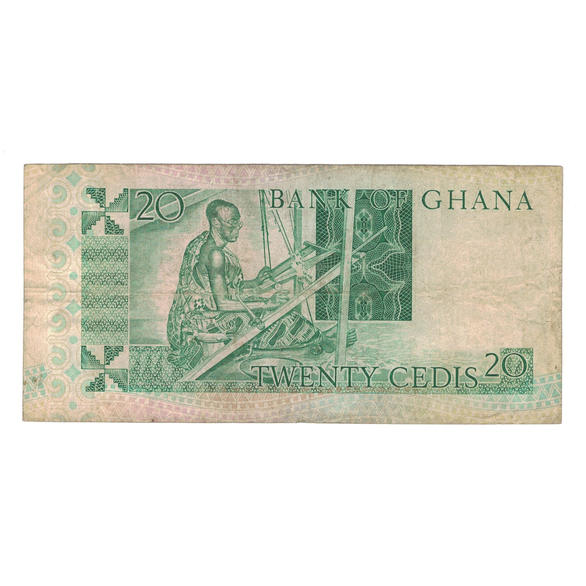 Banknote, Ghana, 20 Cedis, 1982, 1982-03-06, KM:21c, VF(30-35)