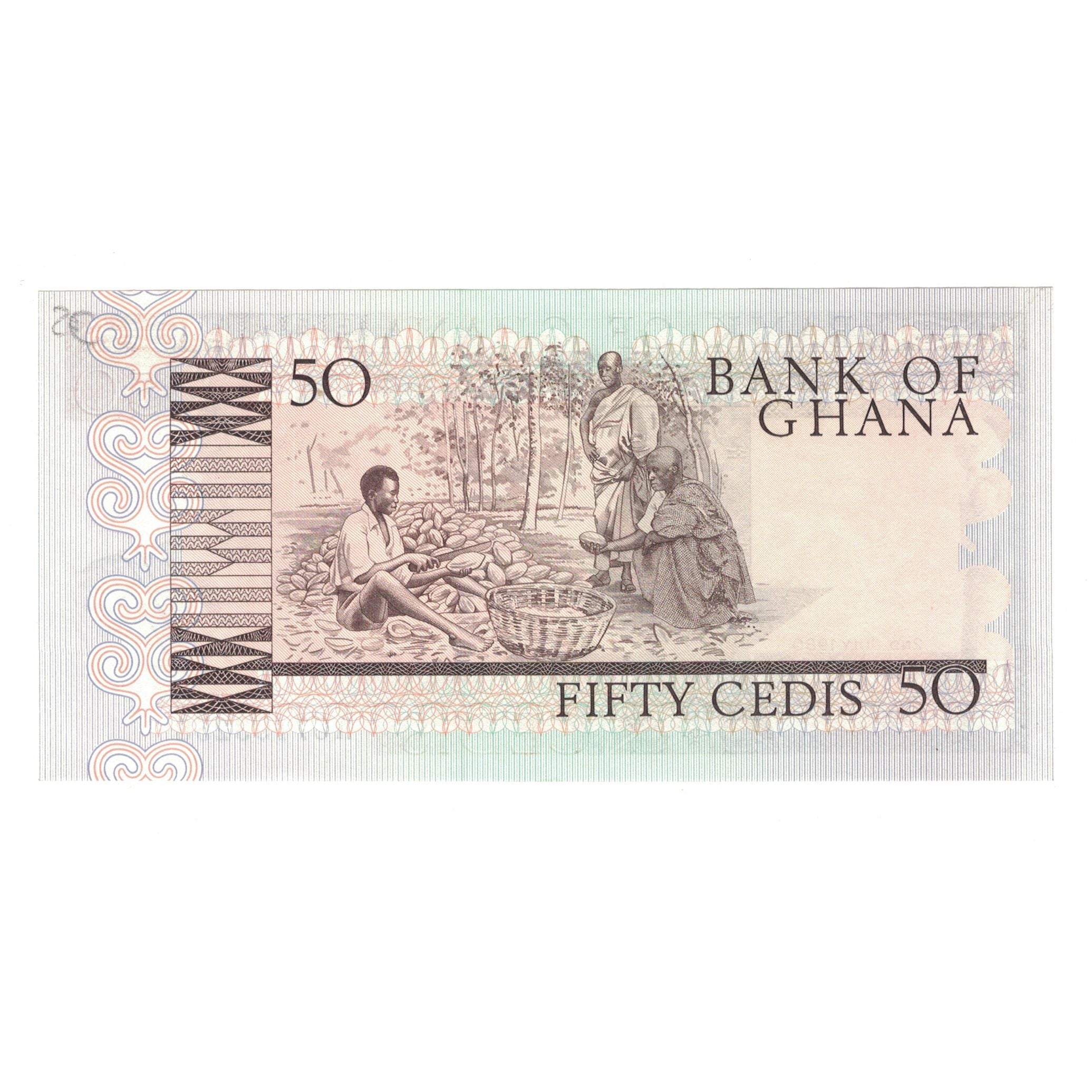 Banknote, Ghana, 50 Cedis, 1980, 1980-07-02, KM:22b, UNC(65-70)