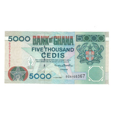 Banknote, Ghana, 5000 Cedis, 2000, 2000-07-01, KM:34e, AU(50-53)