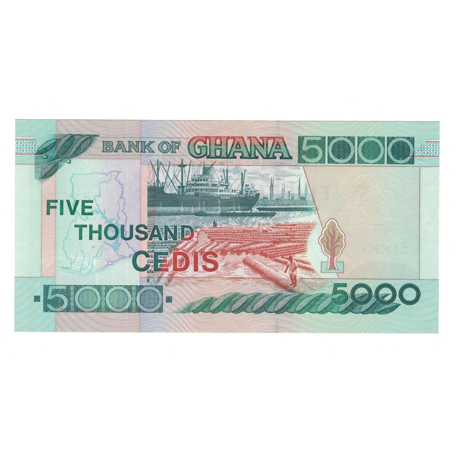 Banknote, Ghana, 5000 Cedis, 2002, 2002-09-02, KM:34h, UNC(65-70)