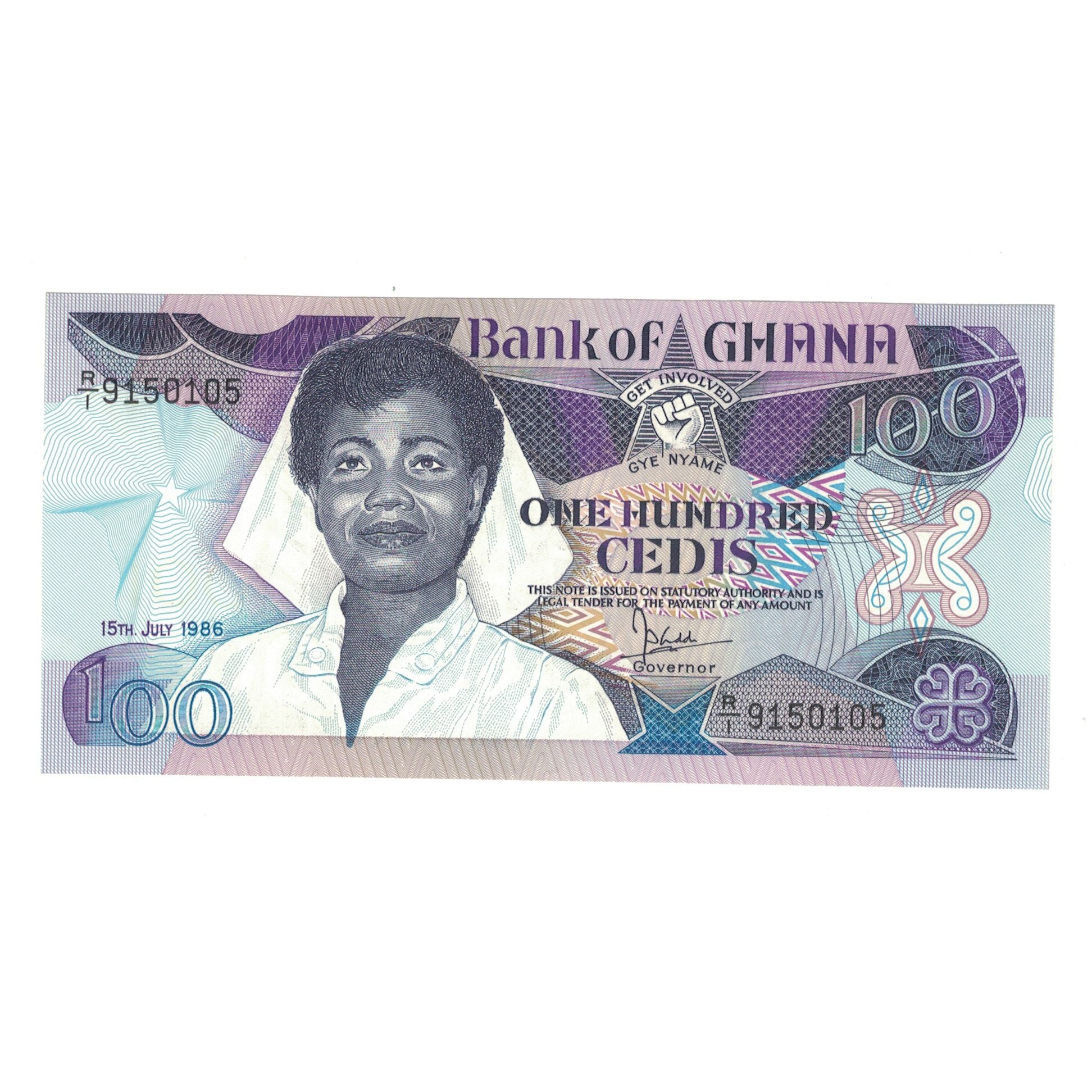 Billet, Ghana, 100 Cedis, 1986, 1986-07-15, KM:26a, SPL