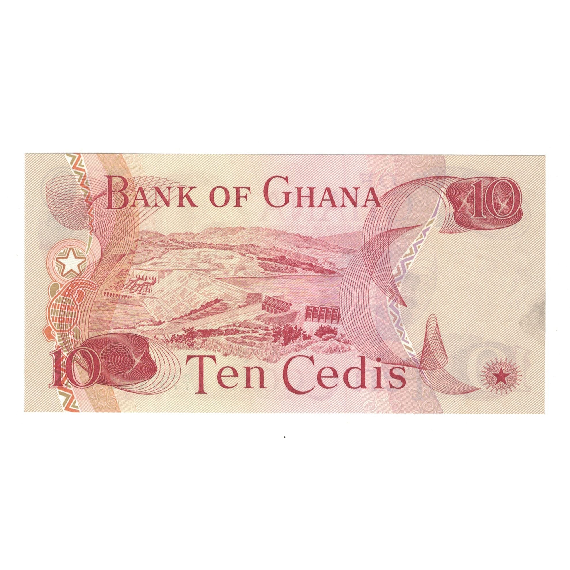 Banknote, Ghana, 10 Cedis, 1977, 1977-01-02, KM:16e, UNC(63)