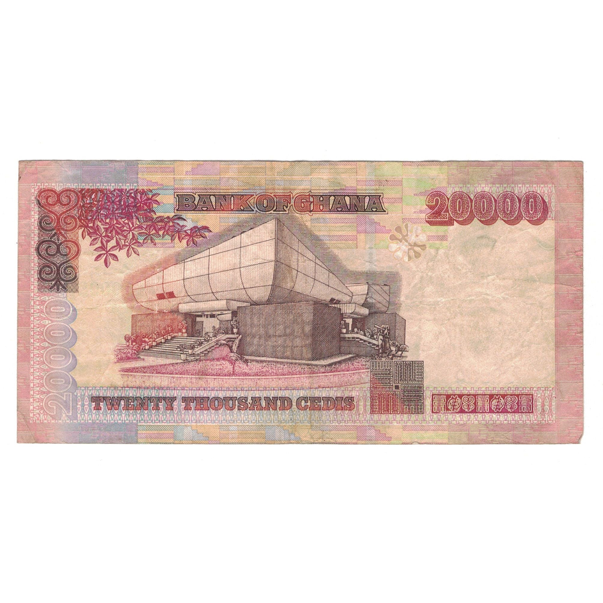 Banknote, Ghana, 20,000 Cedis, 2003, 2003-08-04, KM:36b, VF(30-35)