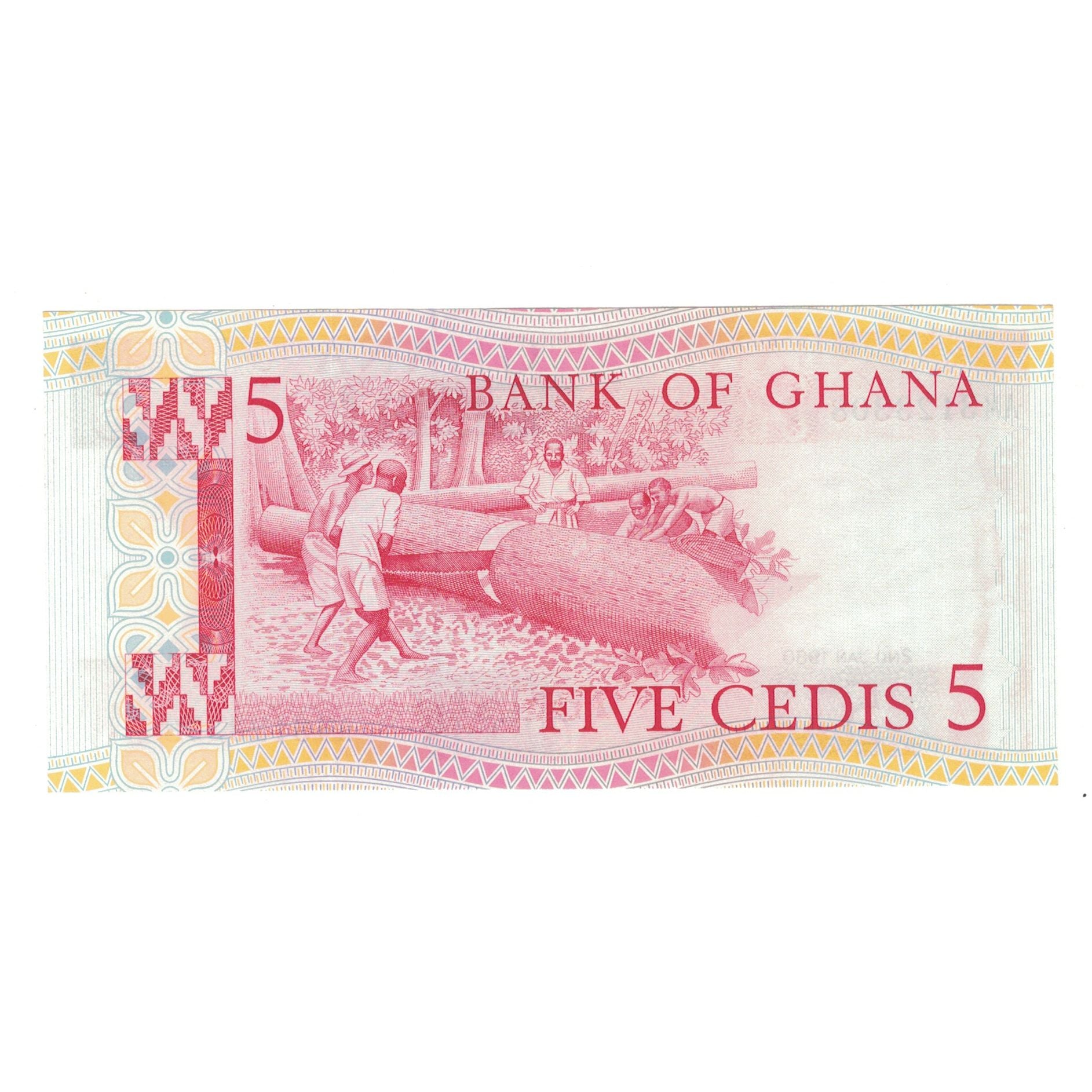Banknote, Ghana, 5 Cedis, 1980, 1980-01-02, KM:19b, UNC(65-70)