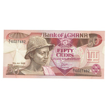 Banknote, Ghana, 50 Cedis, 1986, 1986-07-15, KM:25, UNC(65-70)