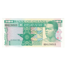 Banknote, Ghana, 1 Cedi, 1982, 1982-03-06, KM:17b, UNC(63)