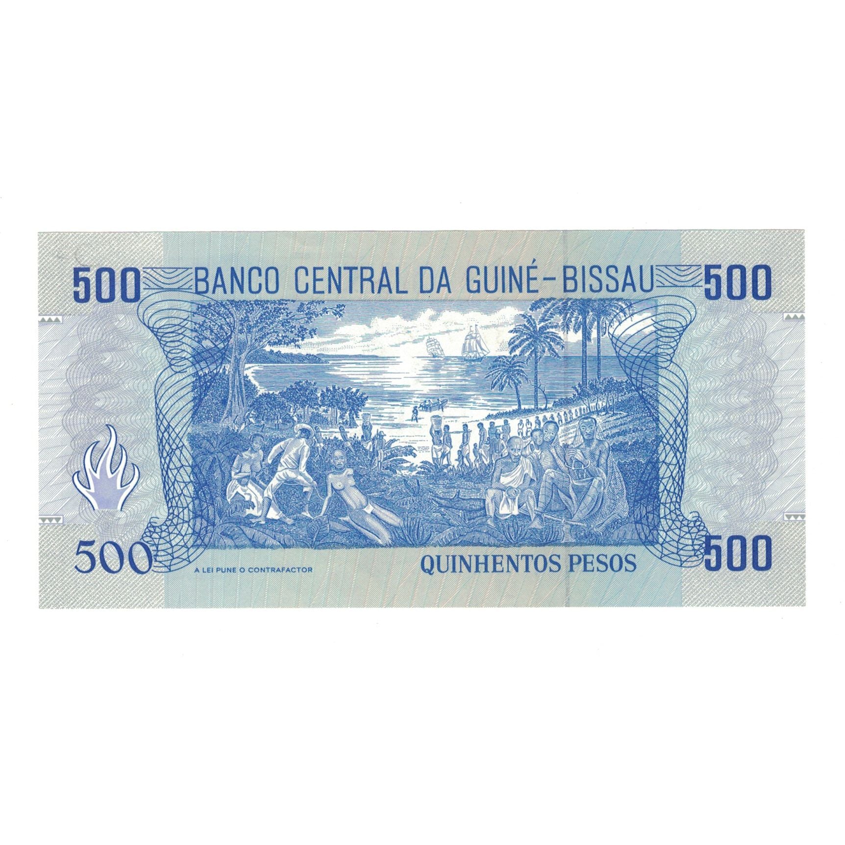 Banknote, Guinea-Bissau, 500 Pesos, 1990, 1990-03-01, KM:12, UNC(65-70)