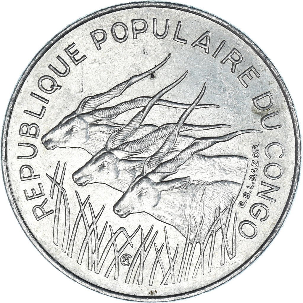 Münze, Congo, 100 Francs, 1985